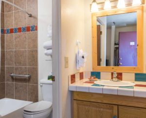 Hotel Bathroom in Taos NM